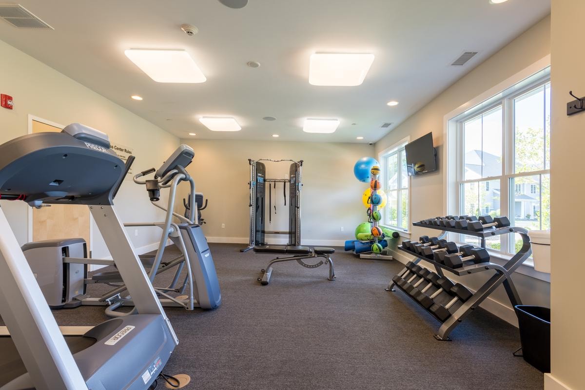 Clubhouse fitness room